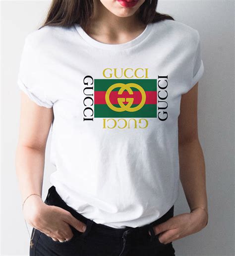 t-shirt gucci shirt women|Gucci t shirt women's vintage.